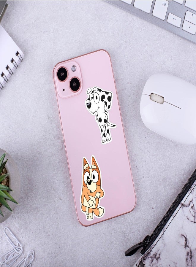 دي2سي مجموعة ملصقات كرتونية من تصميم بلووي للأطفال، 54 قطعة بلمسة نهائية لامعة، ملصق زخرفي بحجم 2 بوصة تقريبًا - Image 4